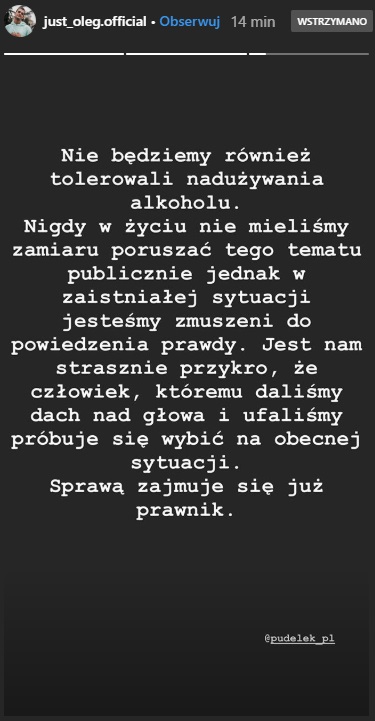 "Big Brother". Przyjaciel Madzi Wójcik oskarża Oleha o pobicie! Riaszeńczew odpowiedział                                 
