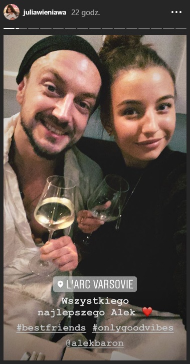 Julia Wieniawa i Baron do siebie wrócili? Wybrali się na romantyczną kolację i pokazali zdjęcia