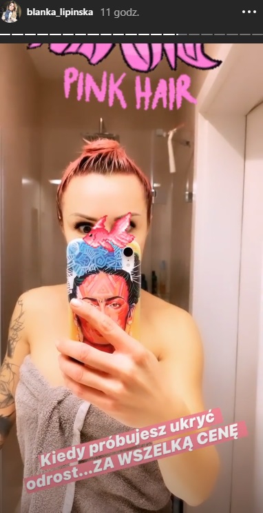 Blanka Lipińska przefarbowała włosy na różowo! Pisarka przeszła metamorfozę podczas kwarantanny