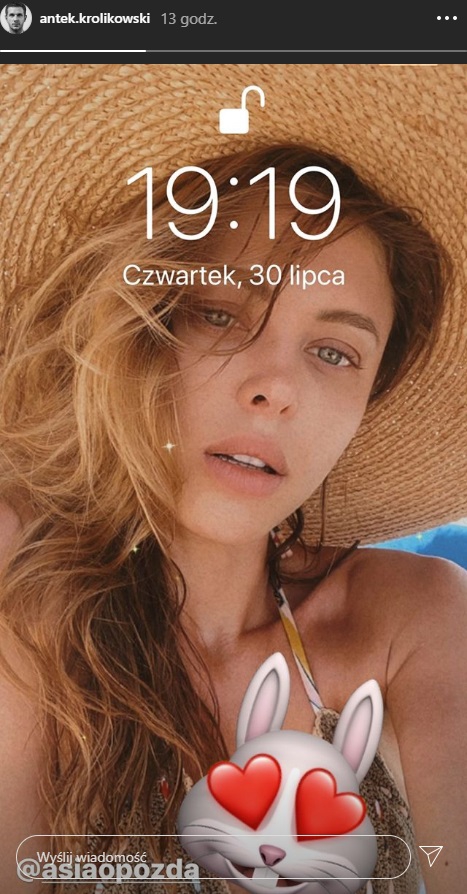 Antek Królikowski pokazał zmysłowe zdjęcie ukochanej Joanny Opozdy. To jego tapeta w telefonie