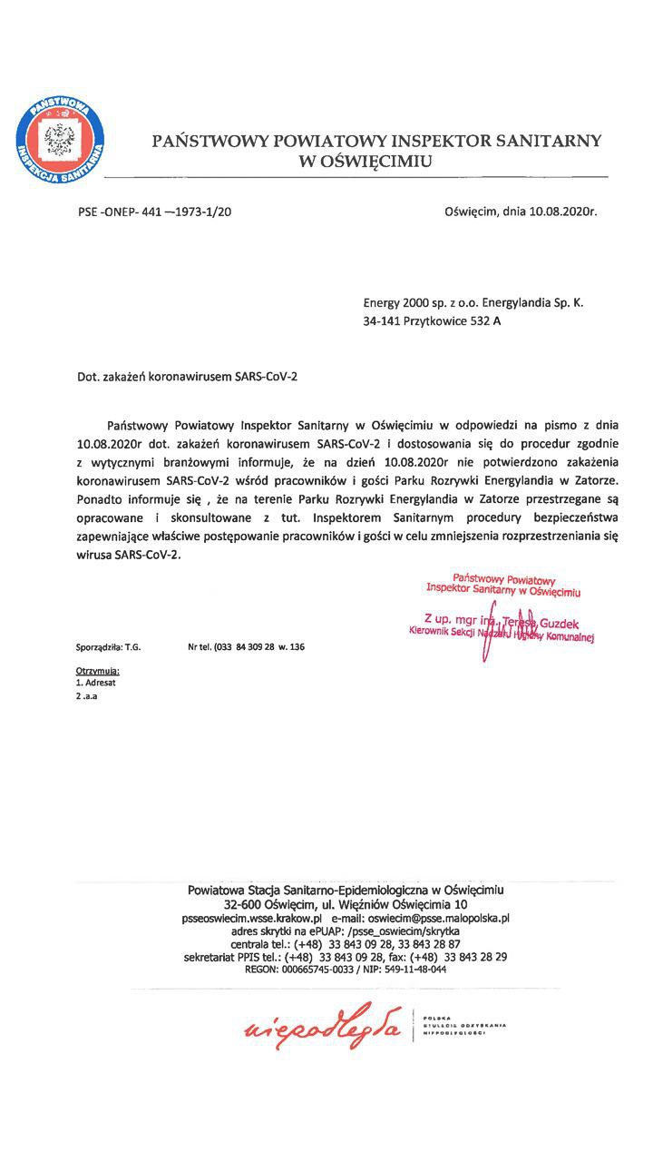 Park Rozrywki w Zatorze "zieloną strefą". Przedstawiciele lunaparku ze specjalnym oświadczeniem                                                               