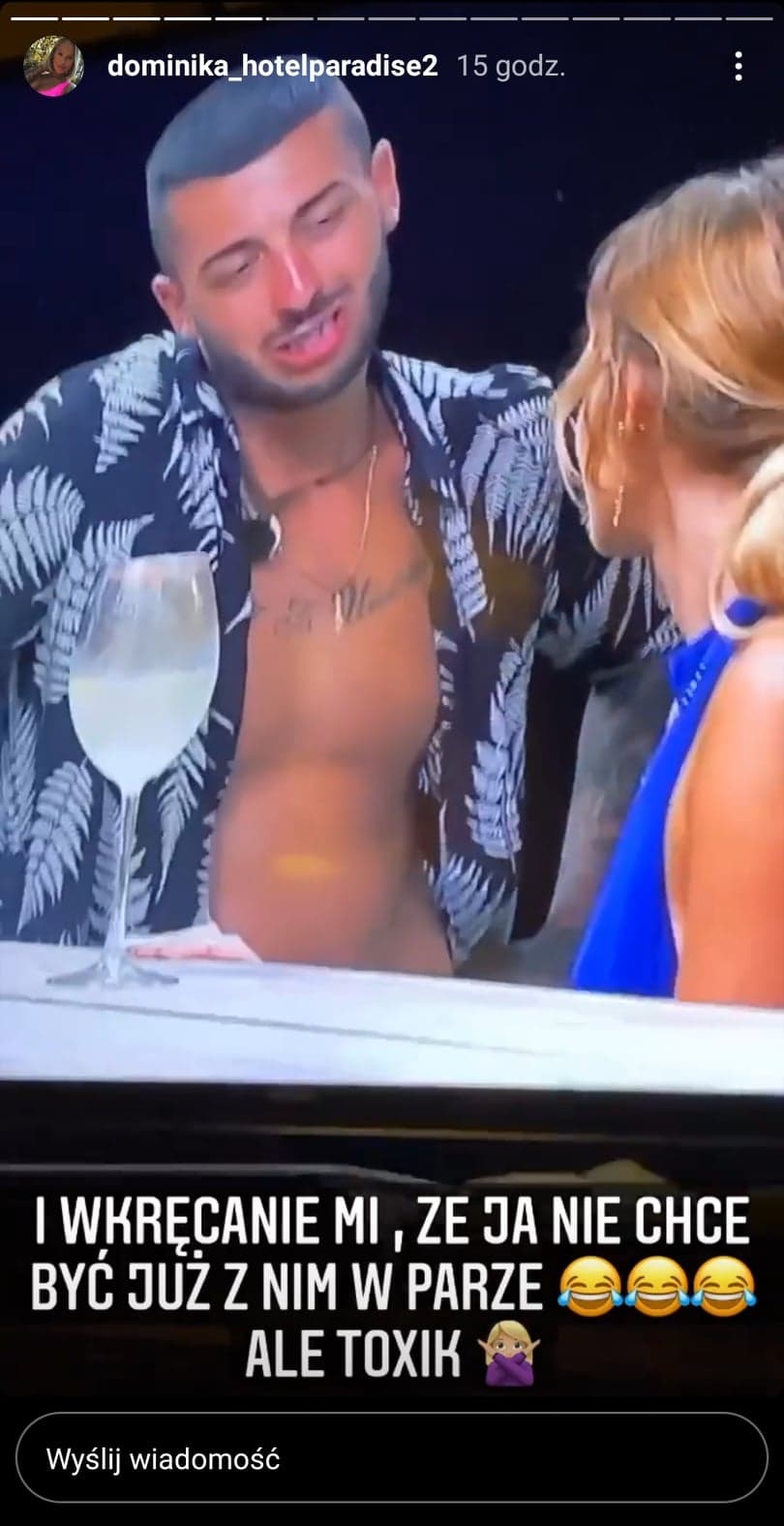 Dominika z "Hotelu Paradise" ostro o Arturze. Nie wytrzymała i zamieściła mocny komentarz. "Ale toxik"