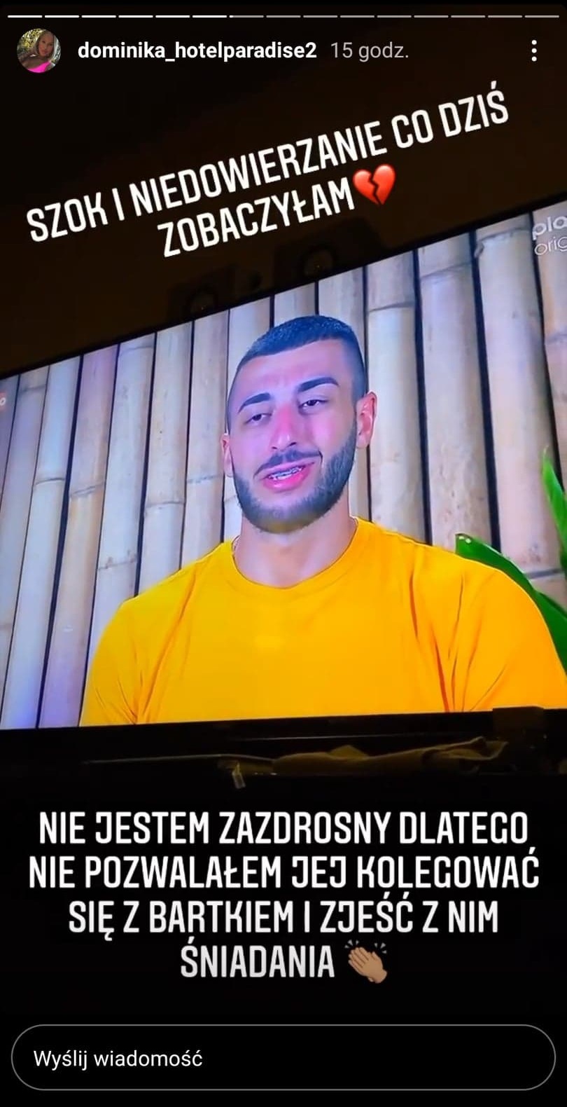 Dominika z "Hotelu Paradise" ostro o Arturze. Nie wytrzymała i zamieściła mocny komentarz. "Ale toxik"