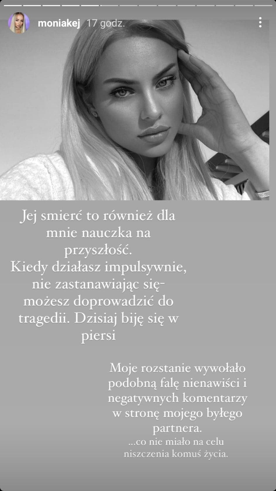 Nie żyje Kasia Lenhardt. Monika z "Love Island" zabrała głos. "Biję się w piersi. To dla mnie nauczka"