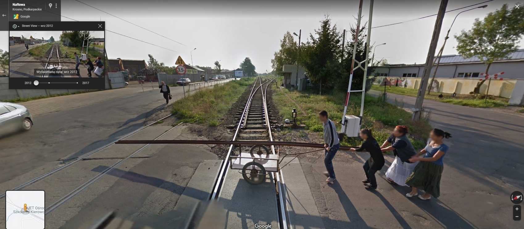 Kradzież torów kolejowych uwieczniona na mapach Google? Te zdjęcia robią furorę w sieci!