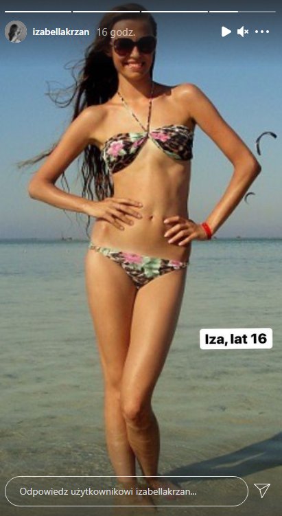 Izabella Krzan w bikini. Tak wyglądała jako nastolatka! Trudno dostrzec różnicę
