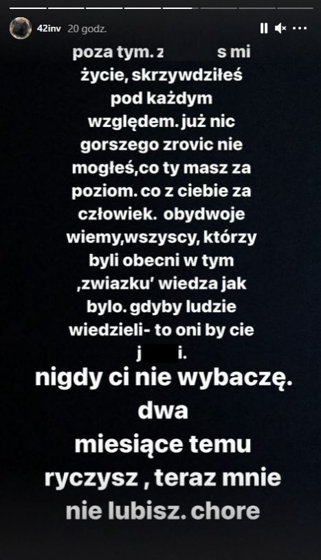 Sobel wulgarnie obraził byłą na koncercie. Jest odpowiedź dziewczyny na bulwersujące zachowanie rapera: "Co z ciebie za człowiek"