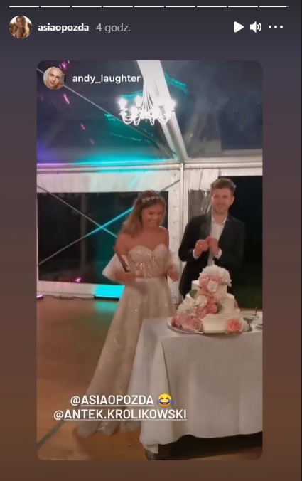 Joanna Opozda zmieniła suknię ślubną na weselu! Jak wyglądała podczas zabawy z gośćmi? Mamy zdjęcia! 