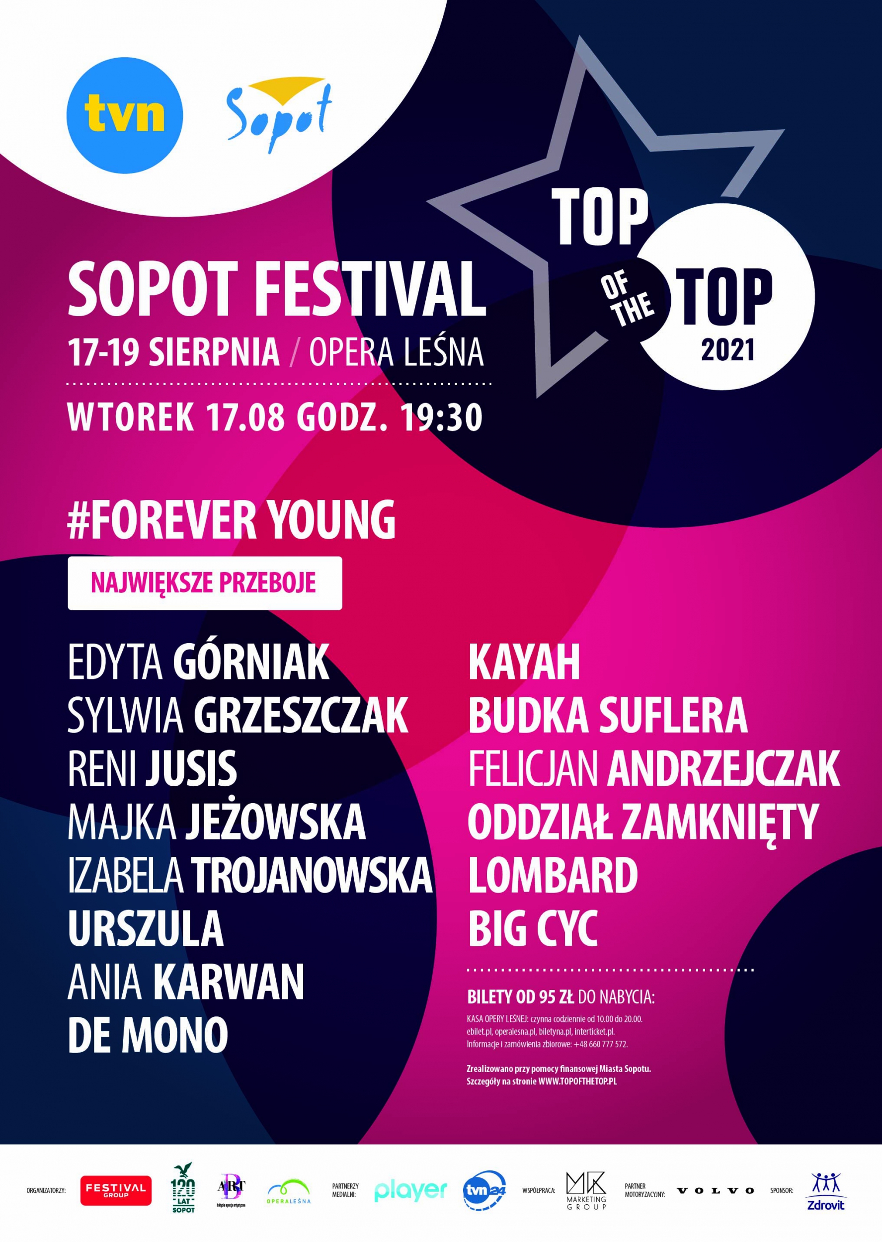 Wielkie Święto Muzyki - Top of the Top Sopot Festival 2021 startuje już 17 sierpnia!