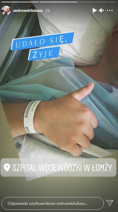 "Rolnik szuka żony". Jeden z uczestników w szpitalu! Łukasz Sędrowski ma problemy zdrowotne