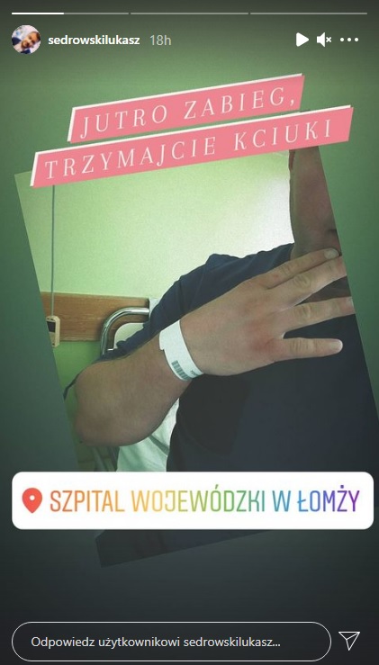 "Rolnik szuka żony". Jeden z uczestników w szpitalu! Łukasz Sędrowski ma problemy zdrowotne