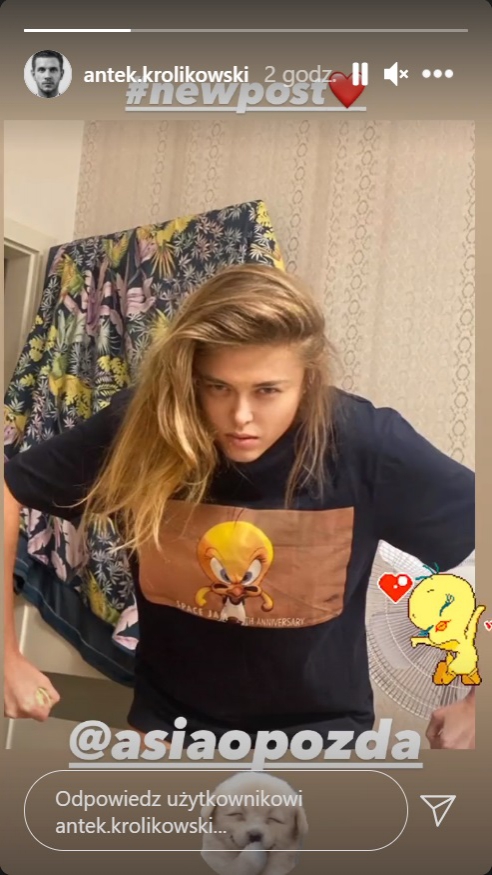 Antek Królikowski udostępnił niekorzystne zdjęcie żony. Joanna mu nie daruje? "Jak ona się dowie..." [FOTO]