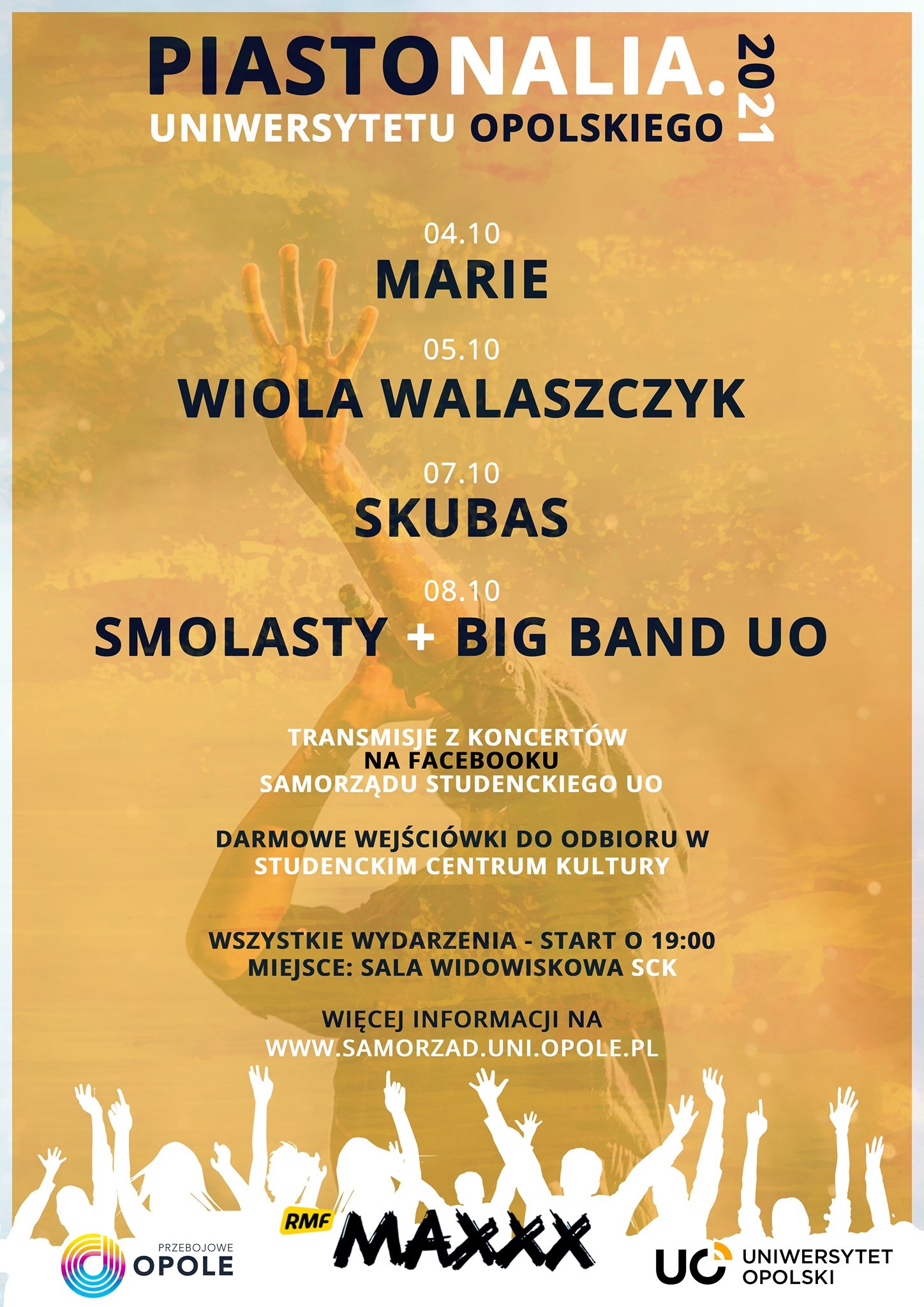 PIASTONALIA Uniwersytetu Opolskiego 2021. Tysiące emocji, dużo zabawy, sławni wokaliści… [PROGRAM]