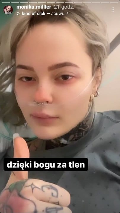 Monika Miller walczy w szpitalu o zdrowie. Jej relacje niepokoją. "Jestem martwa, pomocy" [FOTO]