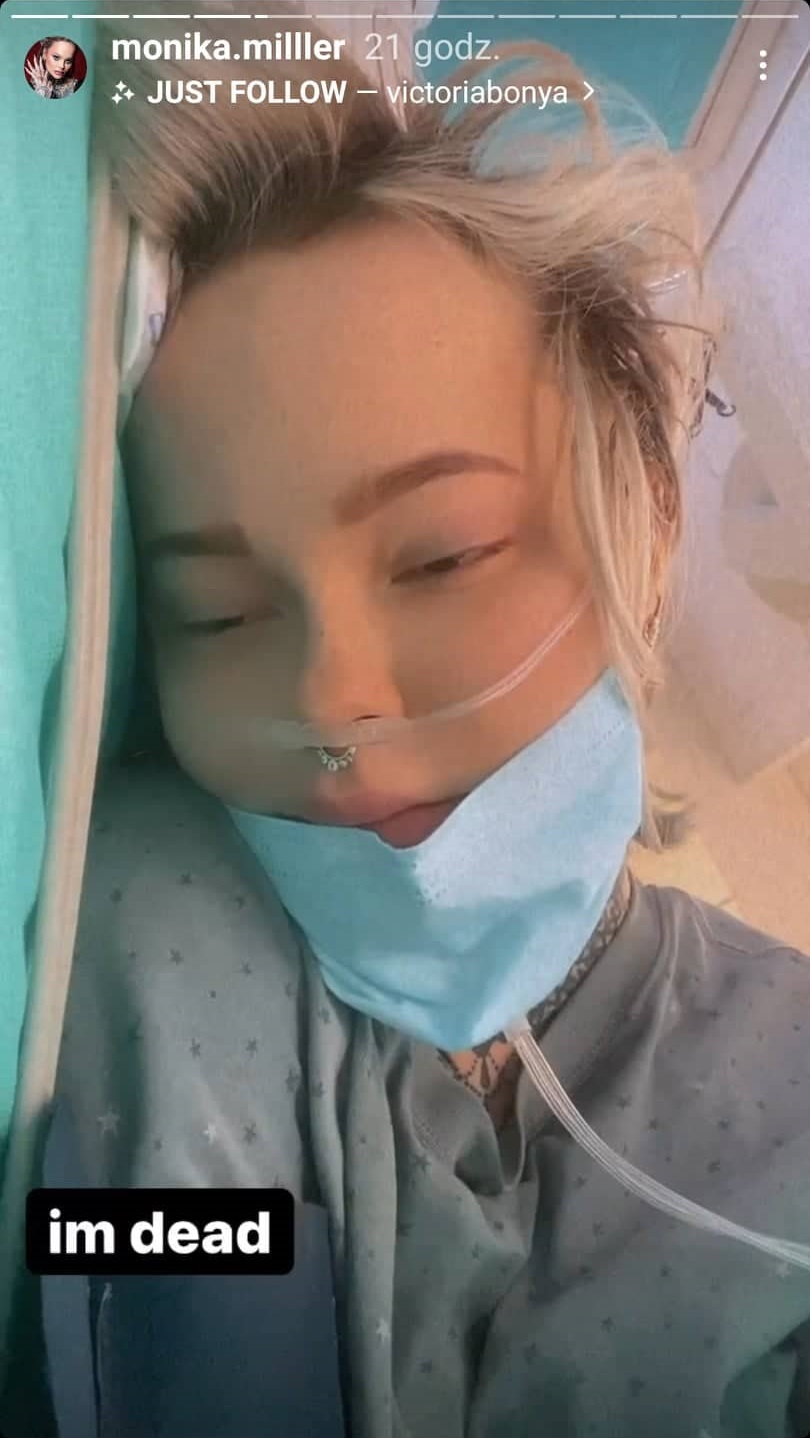 Monika Miller walczy w szpitalu o zdrowie. Jej relacje niepokoją. "Jestem martwa, pomocy" [FOTO]
