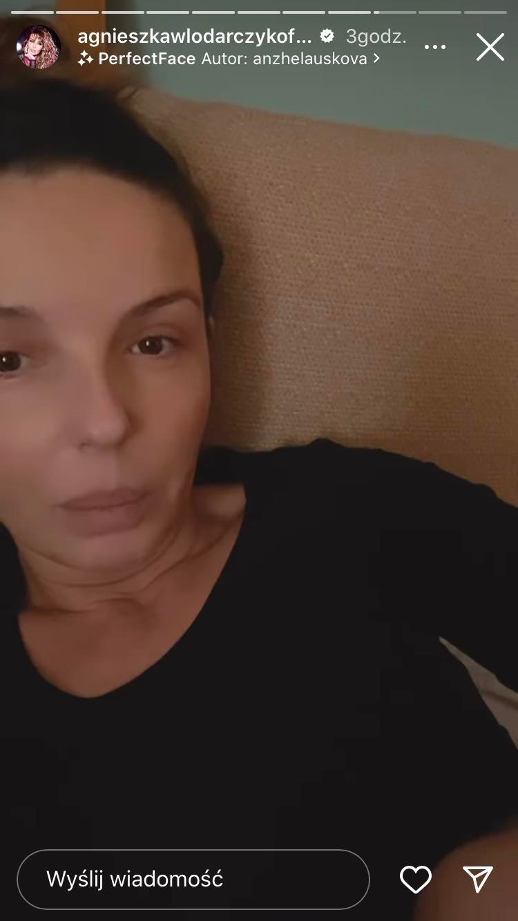 Agnieszka Włodarczyk o dziecku: "Ciężka noc. Milanek dostał dużej temperatury"