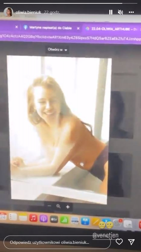 Oliwia Bieniuk w pikantnej sesji topless. Gorące kadry trafiły do sieci [FOTO +18]