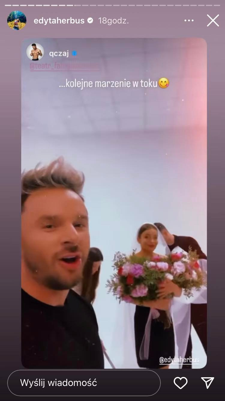 Edyta Herbuś pozuje w welonie! Na nagraniach nie jest sama [ZDJĘCIA]