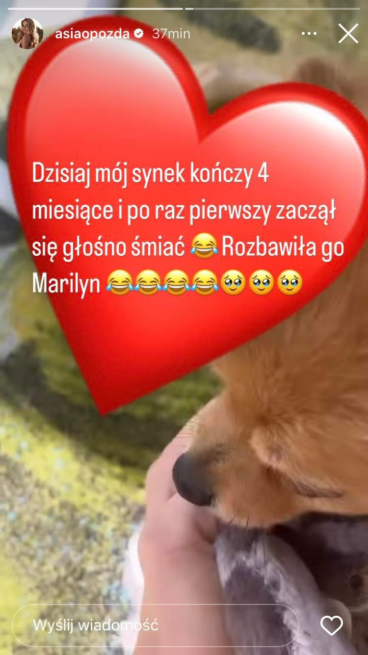 Joanna Opozda z synkiem: "No i proszę". To jego mały sukces! 