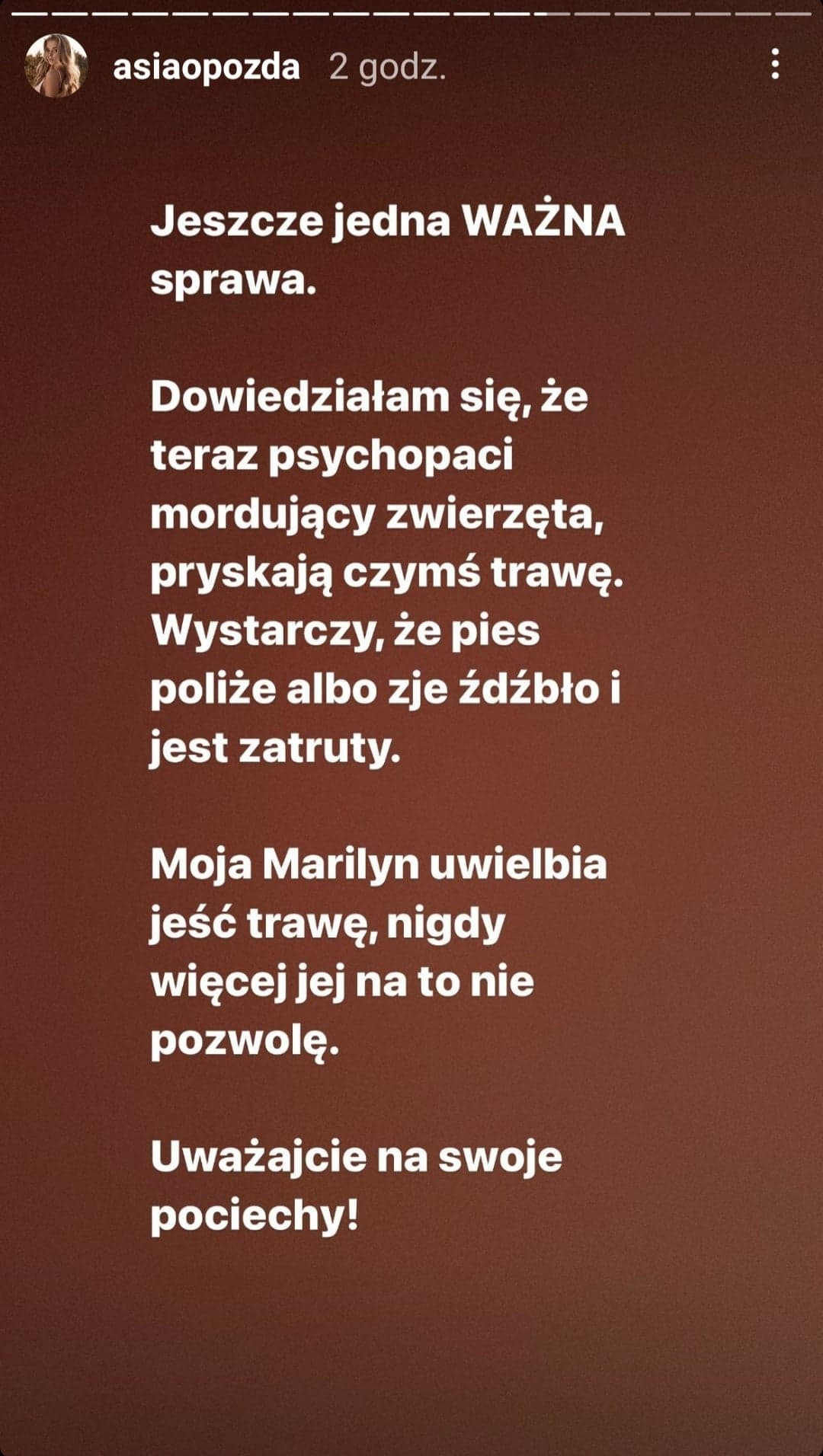 Joanna Opozda cała we łzach. Wrzuciła porażającą relację. "Uważajcie na swoje pociechy"