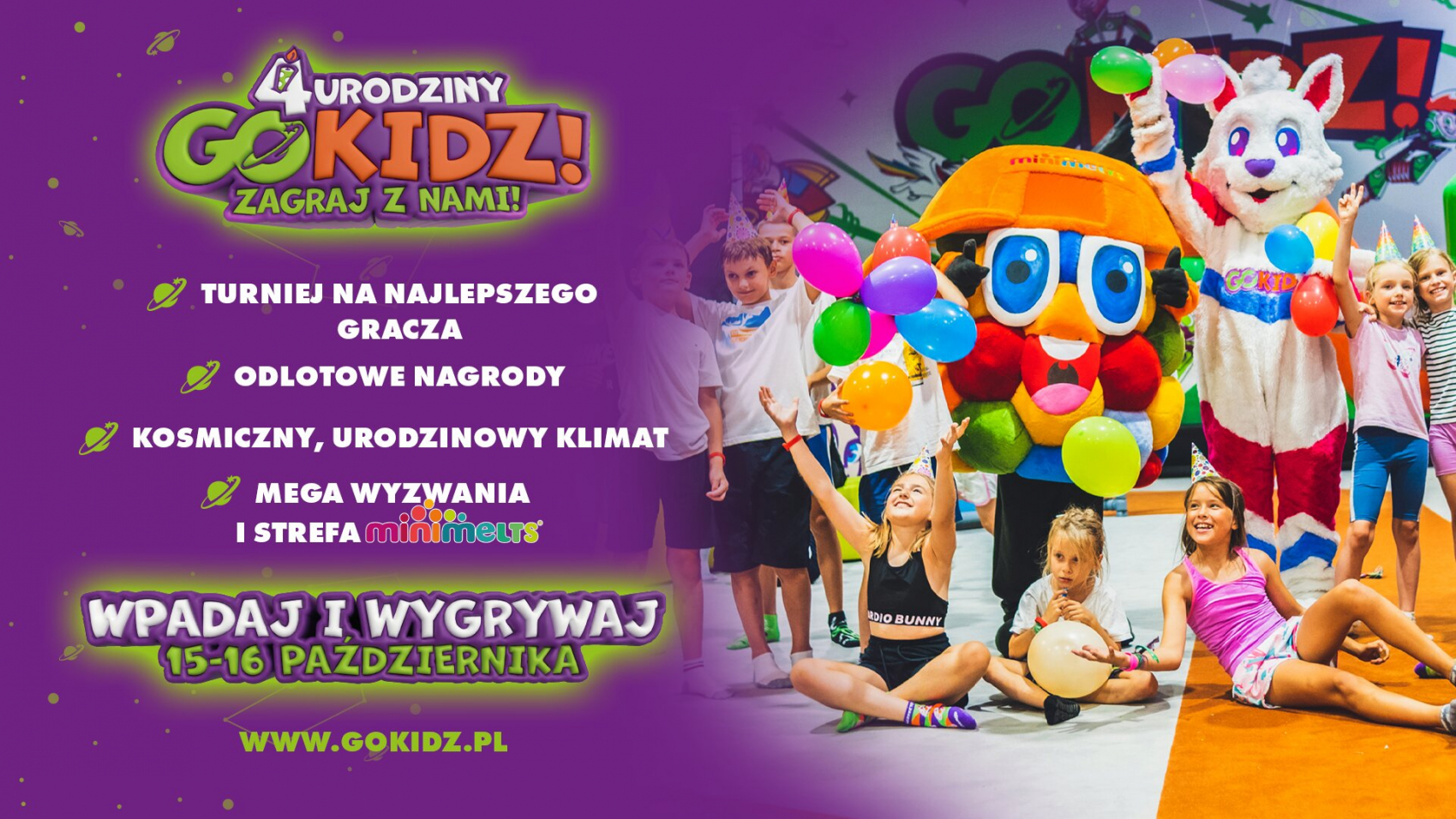 4. urodziny Parku Rozrywki GOkidz! w Krakowie - Zostań Mistrzem Gry!
