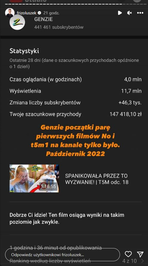 Kiedy Friz zarobił pierwszy milion? Youtuber ostatnio kupił zegarek za zawrotną kwotę