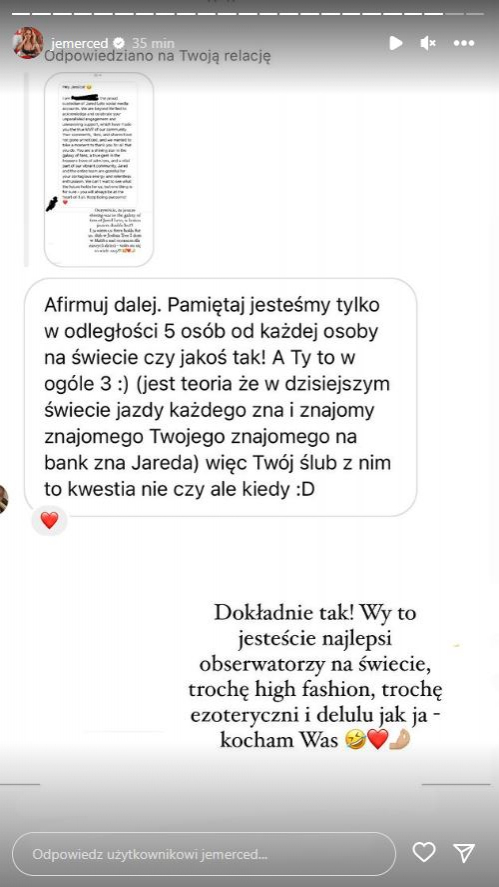 Jessica Mercedes chce wyjść za Jareda Leto? "Jestem coraz bliżej do bycia żoną" [FOTO]