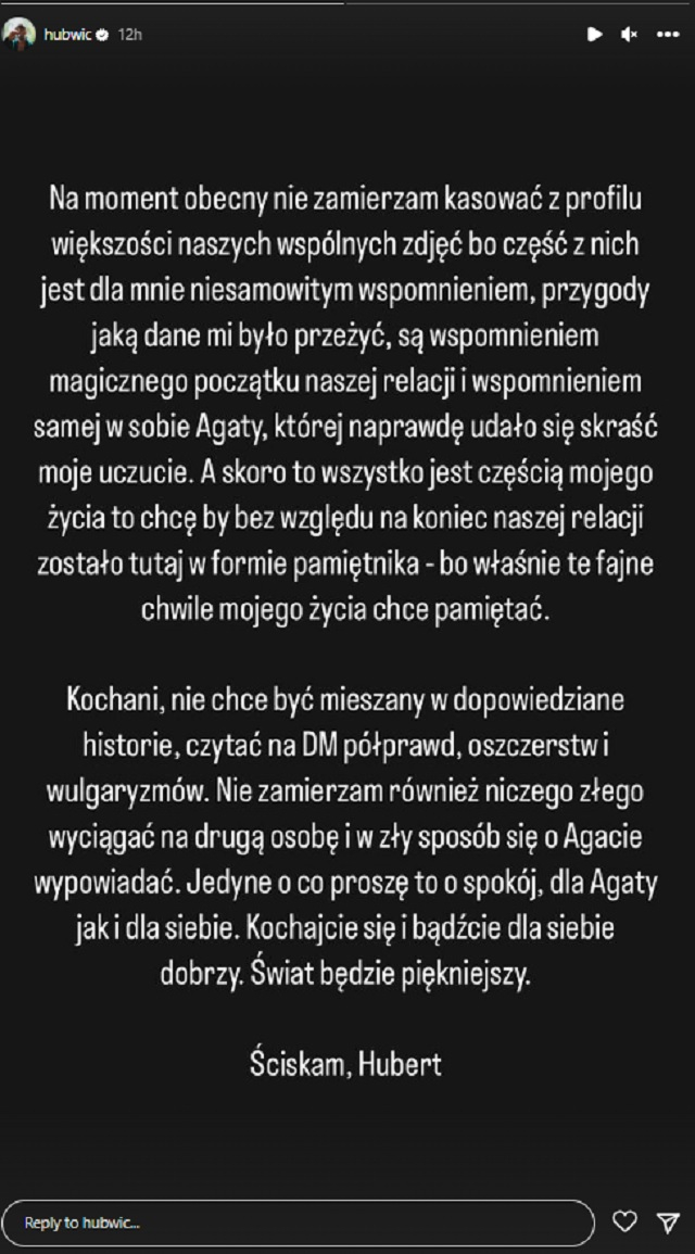 "Love Island 7". Hubert i Agata nie są już razem! Finaliści show poinformowali o rozstaniu. "Różnice charakteru"