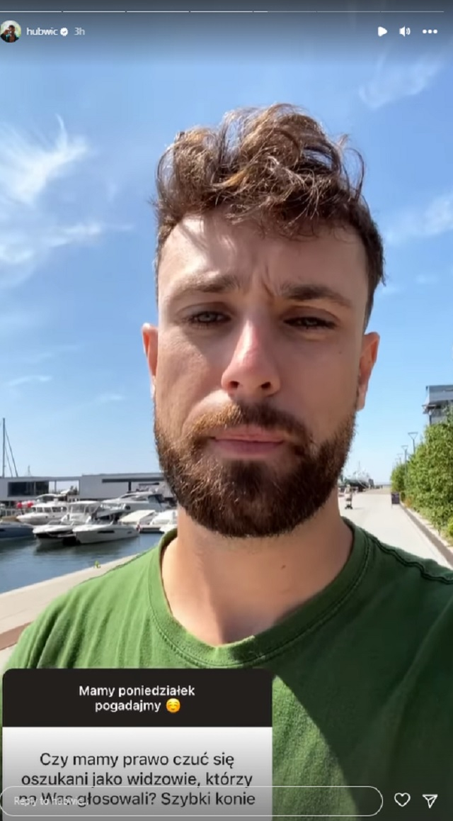 "Love Island". Hubert po rozstaniu z Agatą pokazał wpis w sieci. "Czy mamy prawo czuć się oszukani jako widzowie, którzy na Was głosowali?"