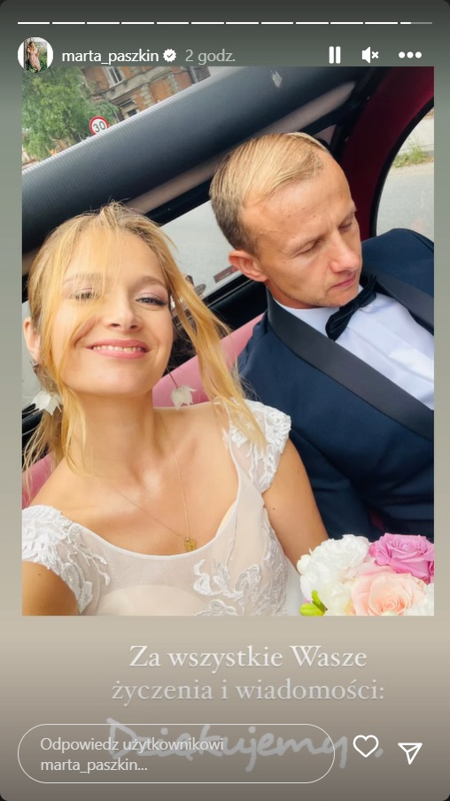 Marta Paszkin i Paweł Bodzianny z "Rolnika" wzięli ślub kościelny! Tak wyglądała uroczystość [FOTO]