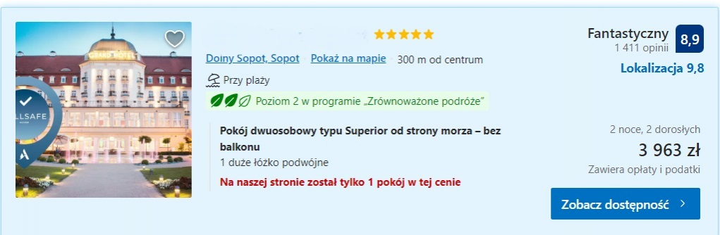 Rekord za nocleg nad Bałtykiem pobity? Dwie doby w Sopocie mogą kosztować nawet 50 tysięcy złotych!