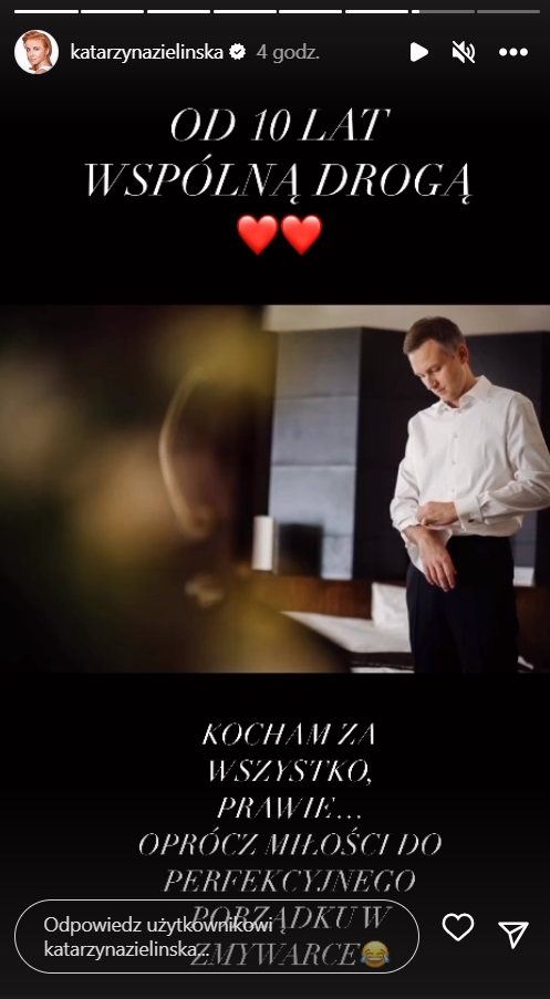 Katarzyna Zielińska celebruje cynowe gody. Udostępniła "sekretne" zdjęcia  [FOTO]