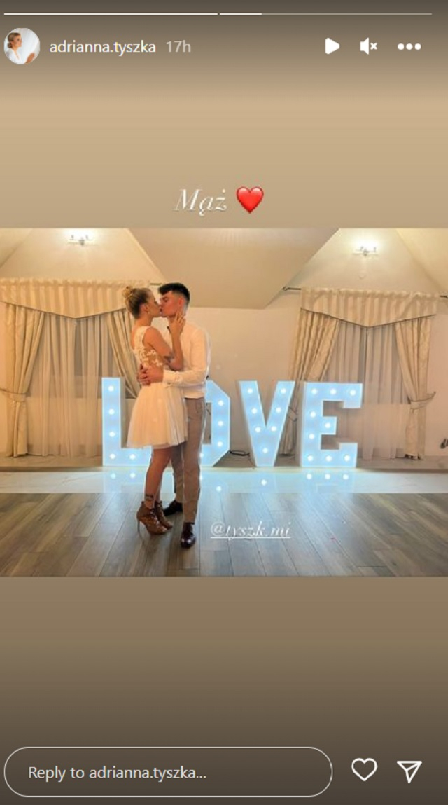 Adrianna i Michał z "Rolnik szuka żony" w namiętnym pocałunku. Uczestniczka show pokazała romantyczne zdjęcie