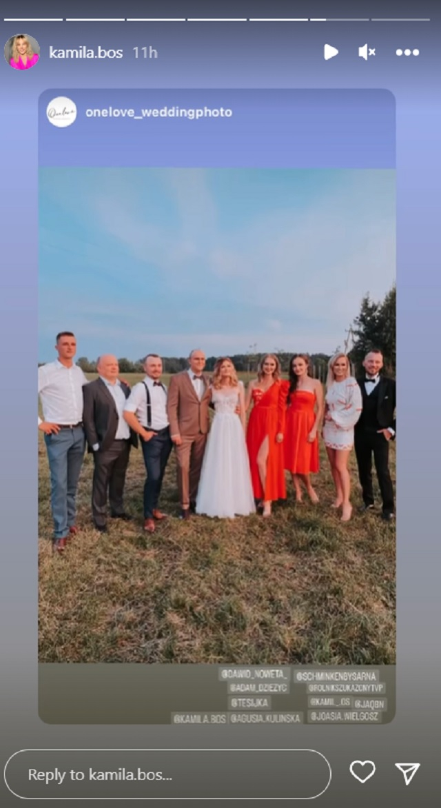 Uczestnicy "Rolnik szuka żony" na ślubie Joanny i Kamila. Marta Manowska nie dotarła na wesele [ZDJĘCIA]