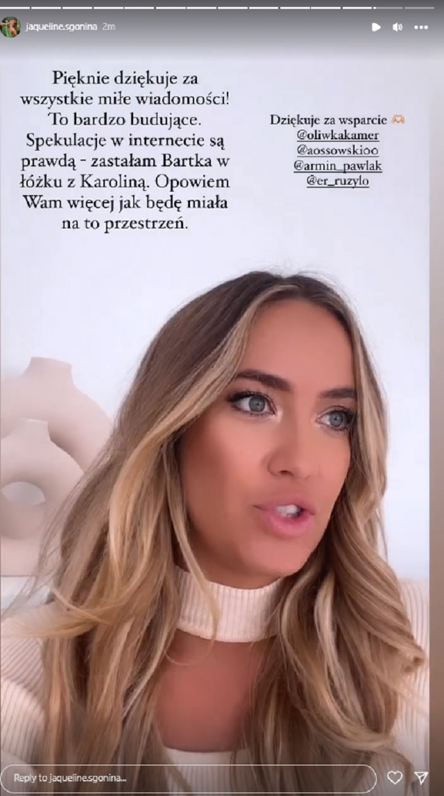 Rozstanie Jaqueline i Bartka z "Love Island 8" w cieniu skandalu? "Zastałam go w łóżku z Karoliną"