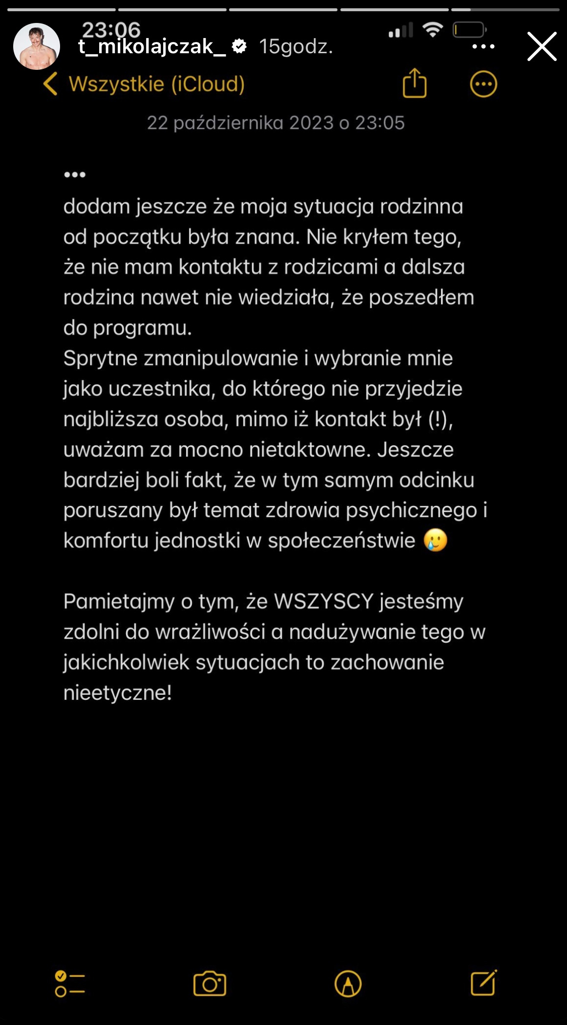 Taduesz z "Top Model" uderza w producentów programu. "Sprytne zmanipulowanie"