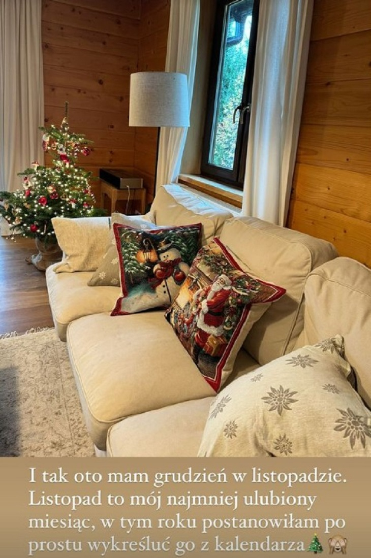 Ania Starmach ubrała już choinkę na święta