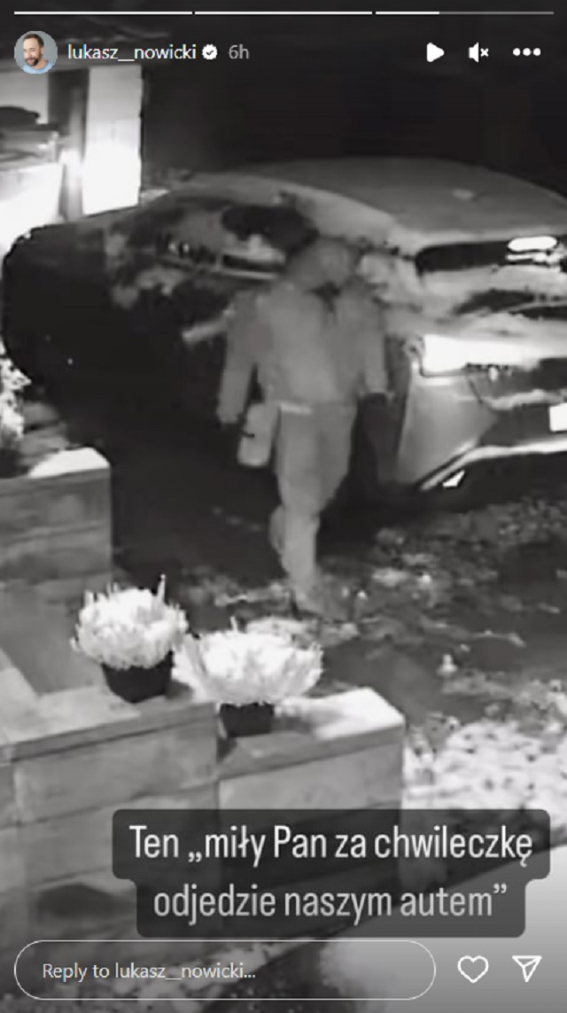 Gwiazda TVP okradziona? "Za chwileczkę odjedzie naszym autem"