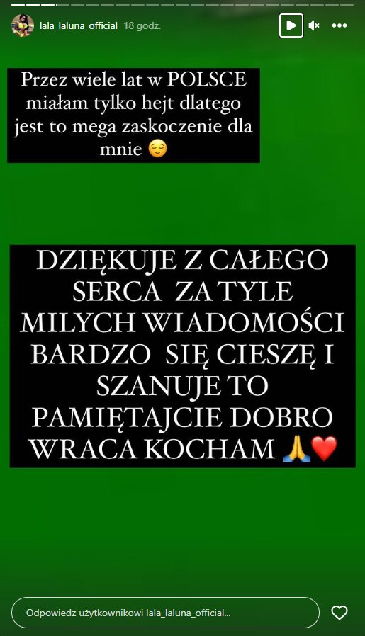 Laluna Unique przeszła poważną operację. Jak się czuje?