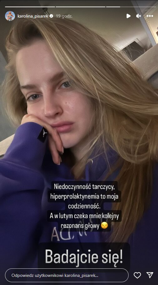 Karolina Pisarek ujawnia szczegóły swojego stanu zdrowia: "Hormony są w rozsypce"