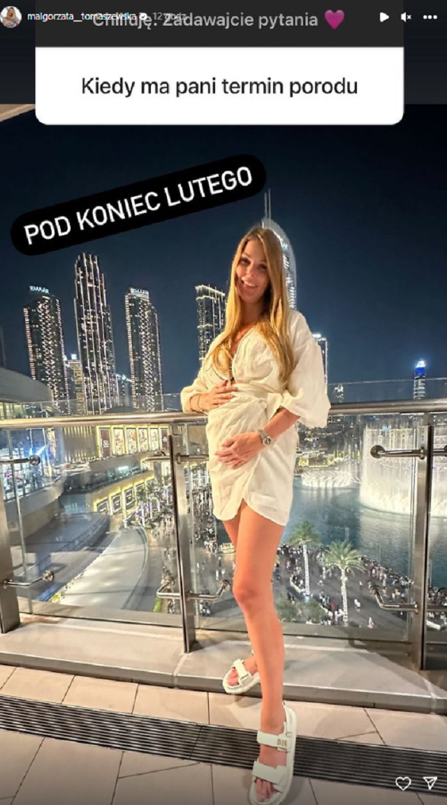 Małgorzata Tomaszewska jest w zaawansowanej ciąży. Gwiazda "Pytania na śniadanie" wyjawiła termin porodu 