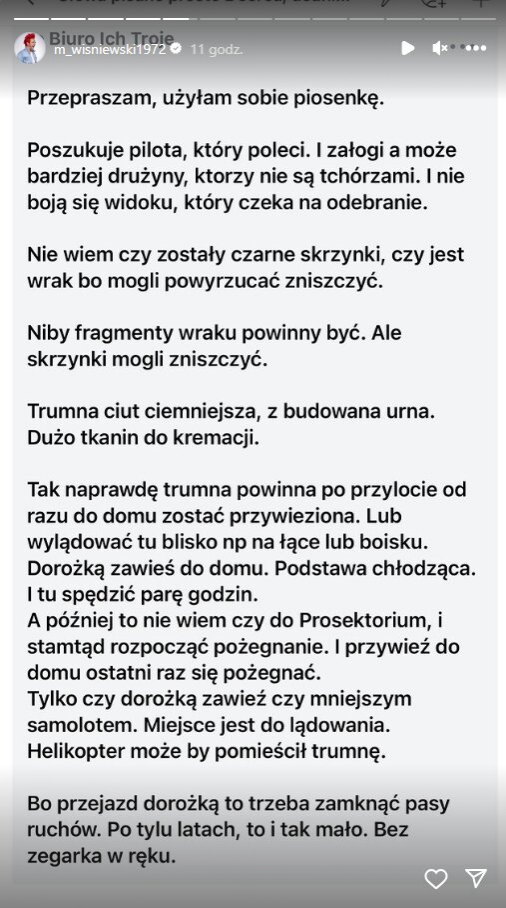Psychofanka dręczy Michała Wiśniewskiego dziwnymi mailami. Wokalista pokazał korespondencję i poprosił internautów o pomoc