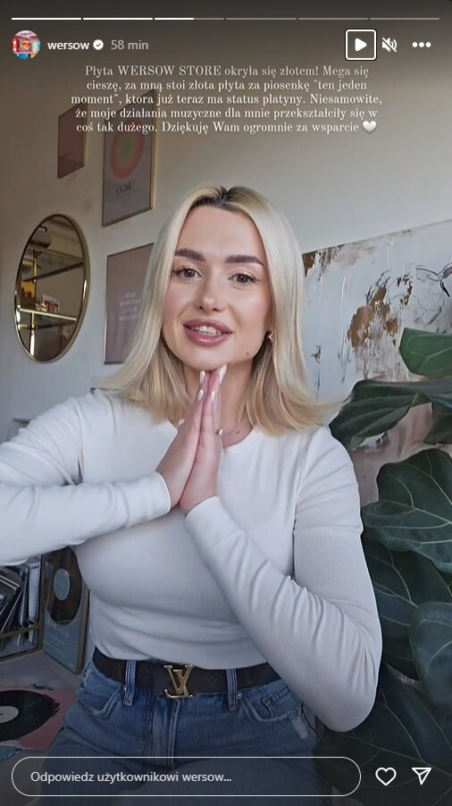 Wersow z kolejnym sukcesem na koncie! Pochwaliła się wspaniałymi wiadomościami