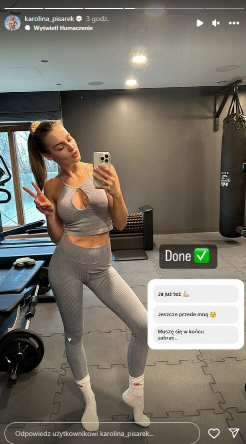 Karolina Pisarek zdradziła postanowienia noworoczne i zapozowała w stroju sportowym. Co za figura! [ZDJĘCIA]