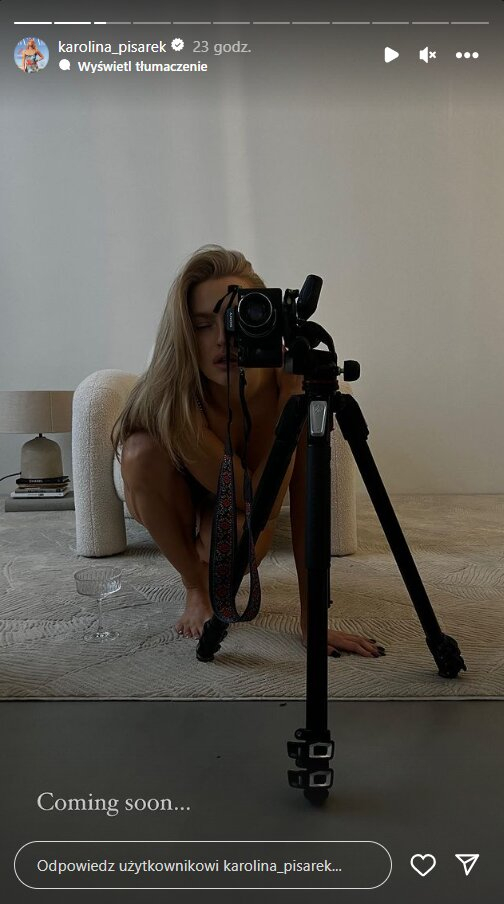Karolina Pisarek w samej bieliźnie! Modelka pokazała kulisy sesji zdjęciowej