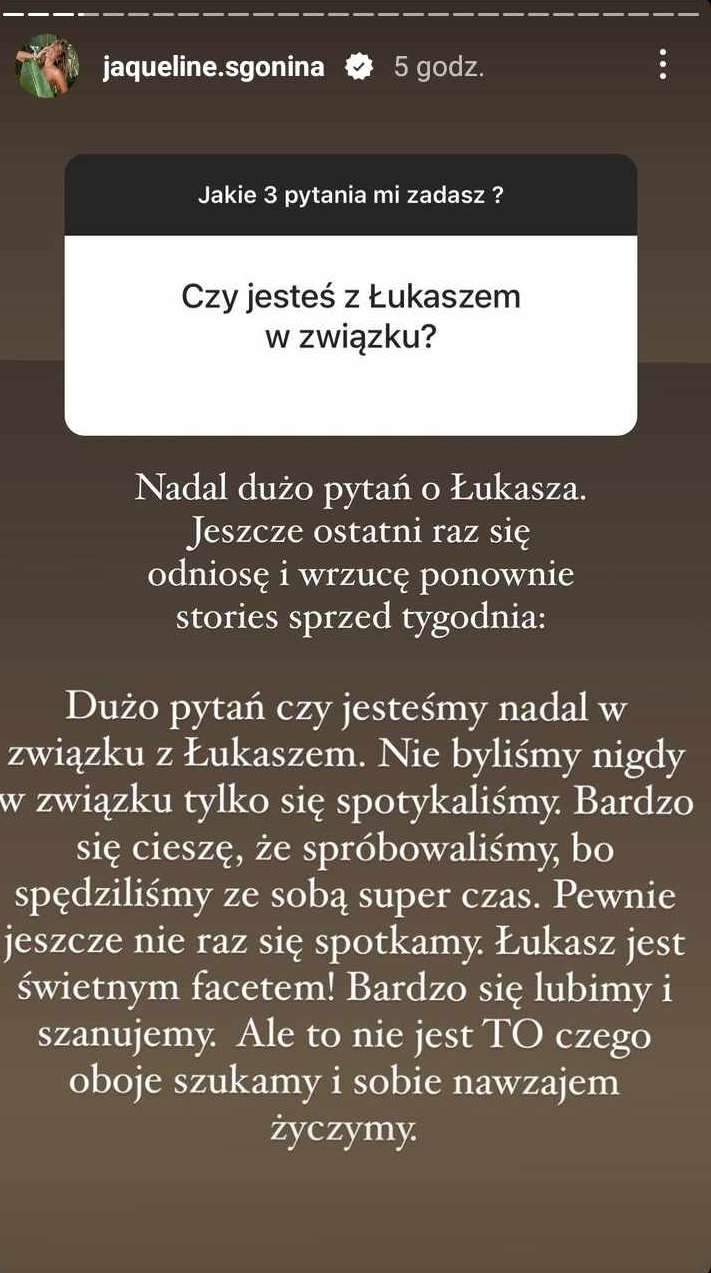 "Love Island. Wyspa miłości". Jaqueline spotykała się z innym uczestnikiem show. Teraz jest singielką? "To nie to, czego szukamy"