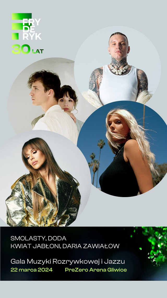 Fryderyk Festiwal 2024 ponownie na Śląsku! Wiemy, kto wystąpi na jubileuszowej, 30. Gali Muzyki Rozrywkowej i Jazzu                                                                                                                   