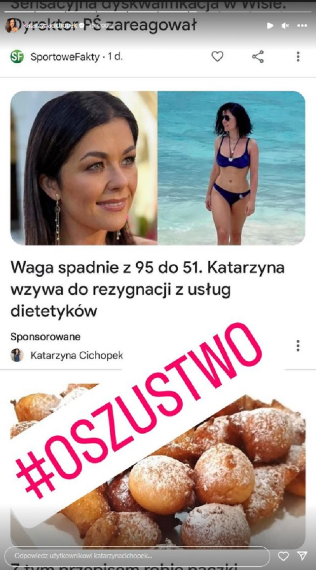 Katarzyna Cichopek wprost mówi o oszustwie! Gwiazda "M jak miłość" ostrzega internautów przed fałszywymi informacjami na jej temat