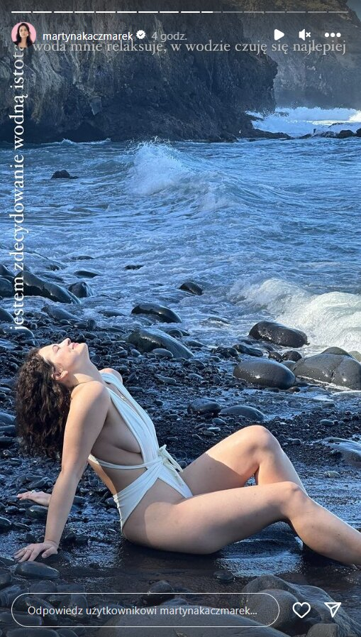 Odważne kadry Martyny Kaczmarek. Nago bawi się na Teneryfie [FOTO]