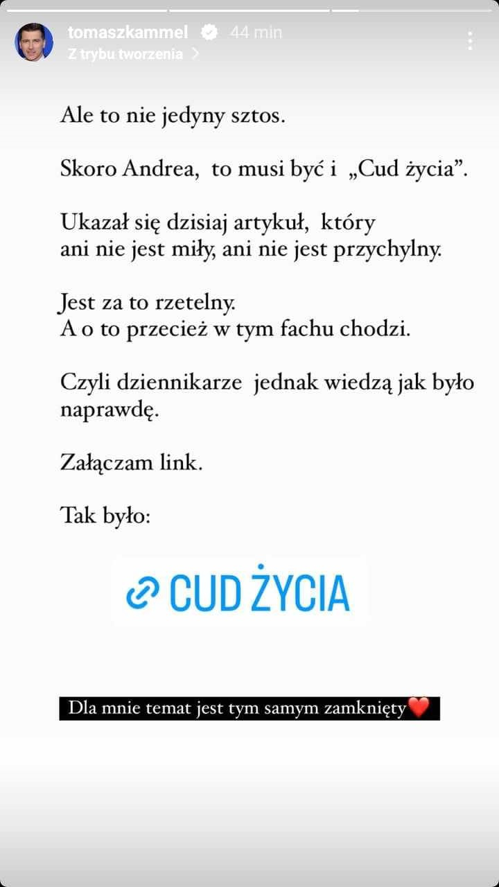 Tomasz Kammel przerwał milczenie. Tak komentuje rozstanie z "Pytaniem na śniadanie"